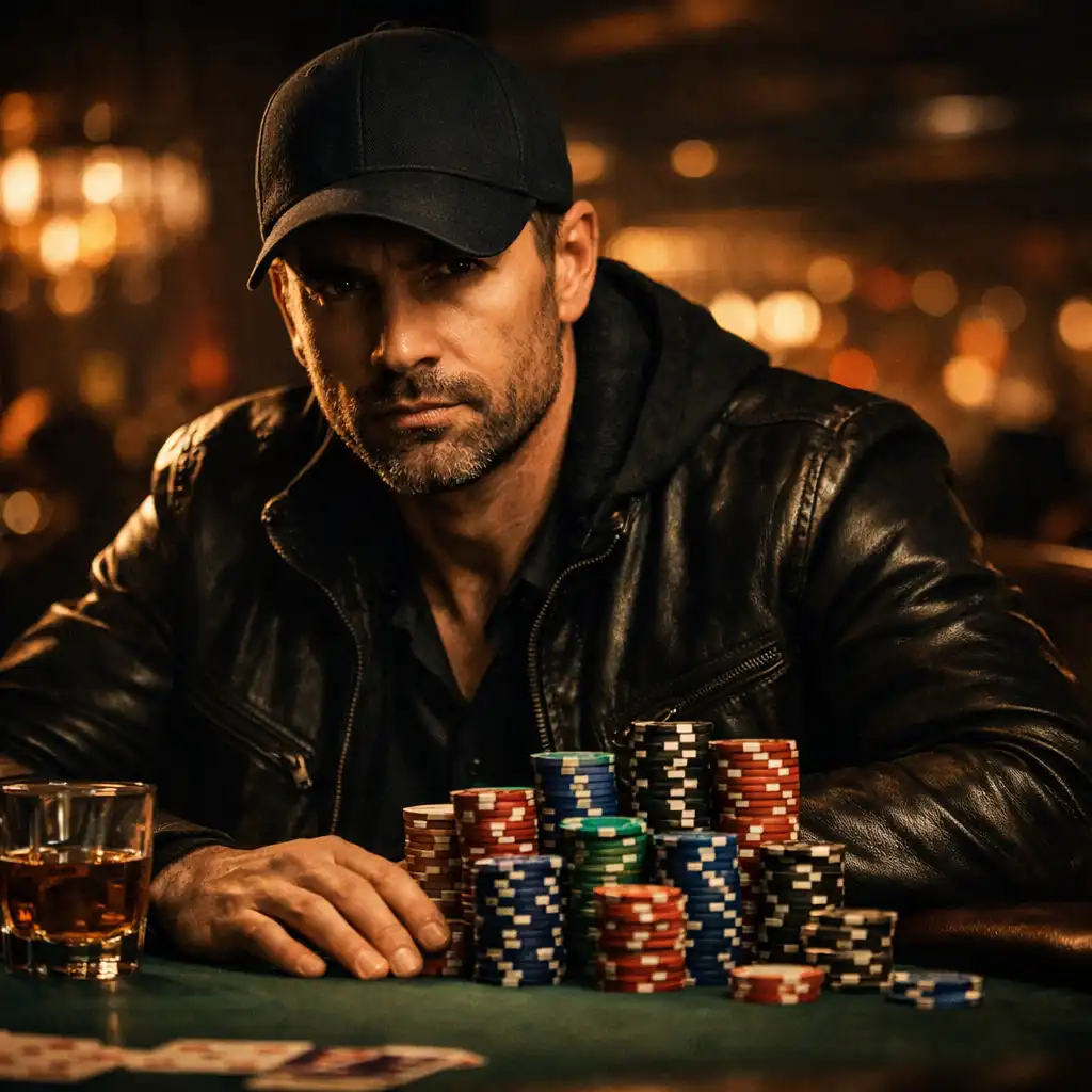 Portrét pokerového hráče